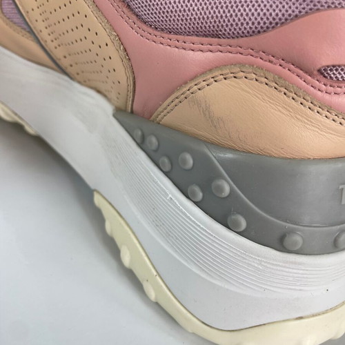 Tod's leather sneakers used, size 38.5, multicolor