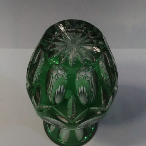 Nachtmann vase “Bamberg”, colored Germany lead crystal.