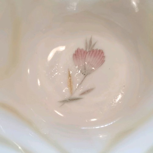 Serving bowls used, pack of 6, porcelain flower-shaped from Japan