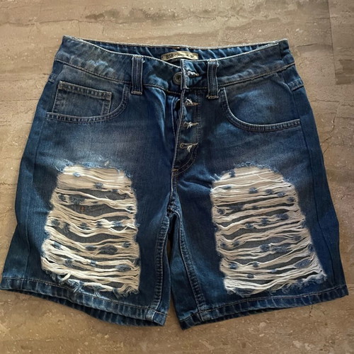 Bsb Jean shorts like new with rips, size 27