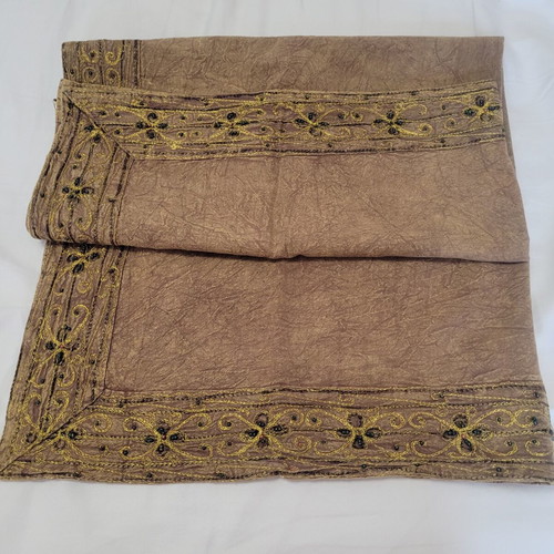 Square decorative tablecloth for small table, 87x87cm, 100% cotton