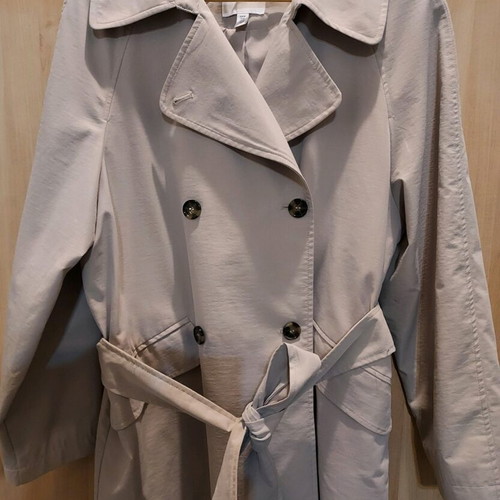 H&M trench coat jacket like new, size M/L, beige
