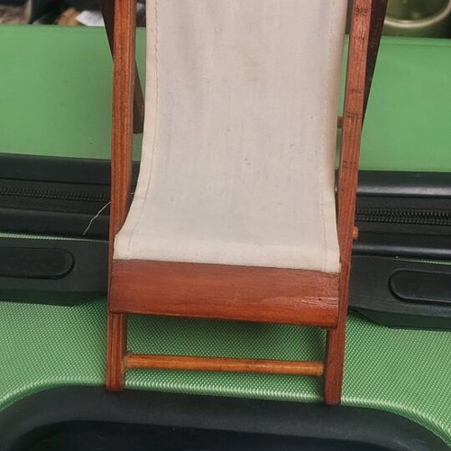 Wooden phone stand with fabric like new