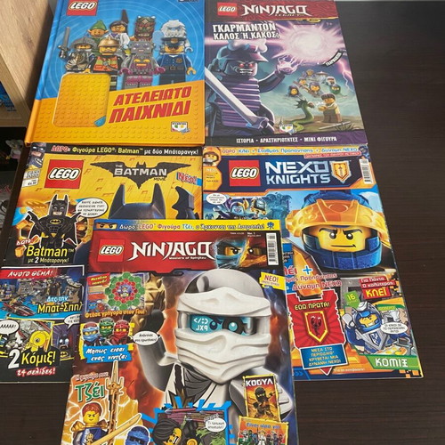 Lego official books, 5 pieces without figurines