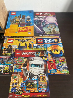 Lego official books, 5 pieces without figurines