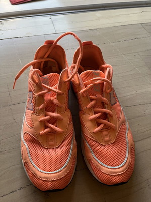 New Balance athletic shoes, orange