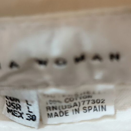 Zara white denim jacket like new, size L