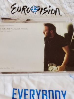 Eurovision 2010 Oslo Giorgos Alkaios CD and scarf like new