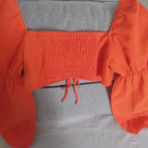 Divided blouse new, size S, orange