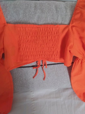 Divided blouse new, size S, orange
