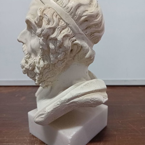 Homer statue used cast stone sculpture bust