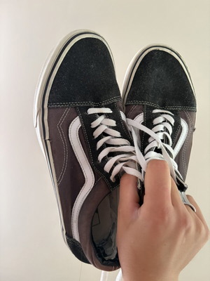 Vans Old Skool sneakers used, black faded, size 41, double insole