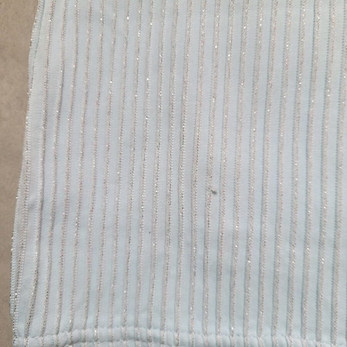 Top XS used, turquoise with silver thread