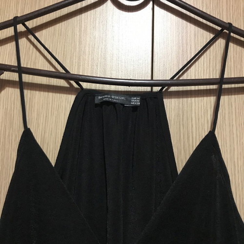 Bershka black top new, size M