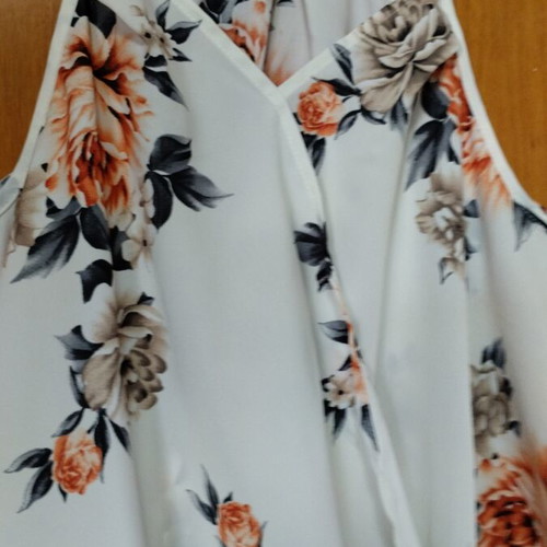 Shein Floral Wrap Cami Top Size M New Multicolor