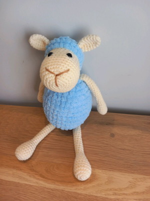 Amigurumi sheep doll new, handmade knitted 27 cm