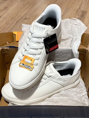 Skechers Slip-ins new, size 42.5, white casual shoes