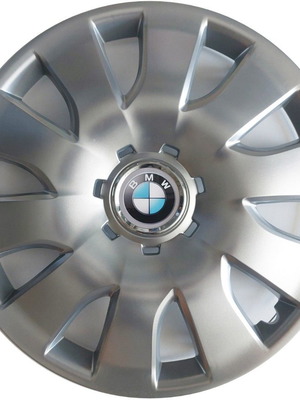 Τάσια 16'' για BMW νέα, ασημί μαρκέ πλαστικά σετ 4 τεμαχίων