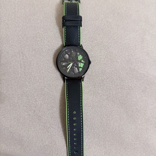 HMN Boxster Spyder 718 watch like new, men's, black and green