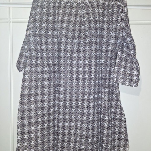 Celestino long shirt used, beige and white with buttons