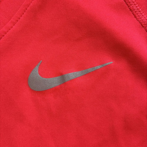 Nike Dry Miler V-Neck Running Shirt, red, size M