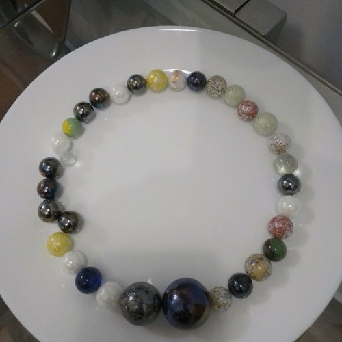 Vintage collectible marbles used, pack of 36