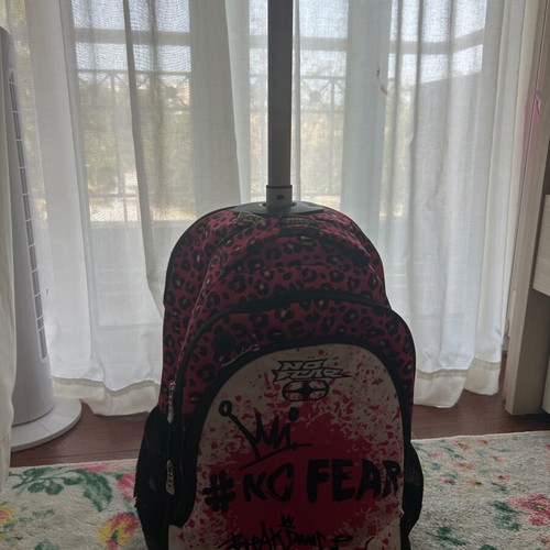 No Fear Primary School Backpack with Wheels Like New for Girls