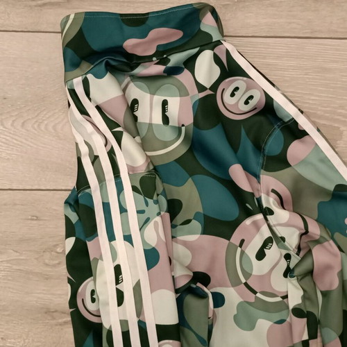 Adidas Originals Contemp Track Jacket used, multicolor with Smiley Print