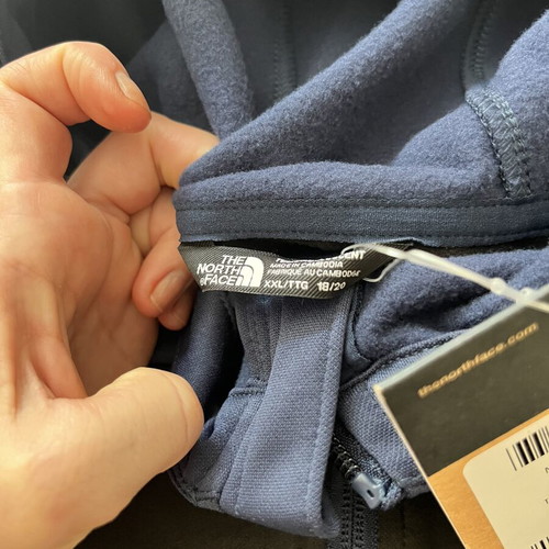 The North Face jacket brand new, 18-20 years old, black and blue