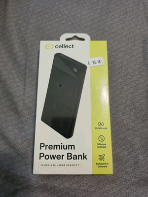 Power Bank Cellect 10,000 mAh new