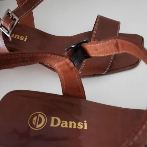 Dansi leather sandals used No38 brown