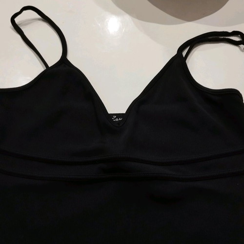 Zara black elastic bustier like new
