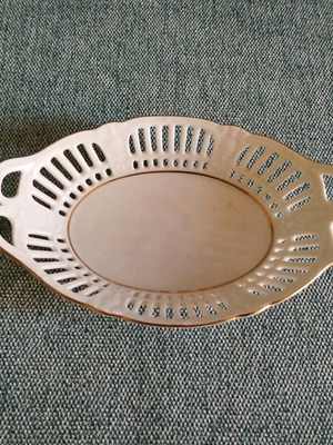 Vintage small porcelain tray BAVARIA with gold new