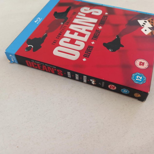 Oceans The Complete Collection Blu-ray trilogy used, subtitles