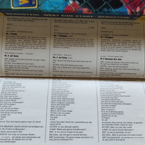 West Side Story album with two digital cassettes and lyrics insert like new