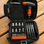 Flashlight toolbox like new with bonus battery set