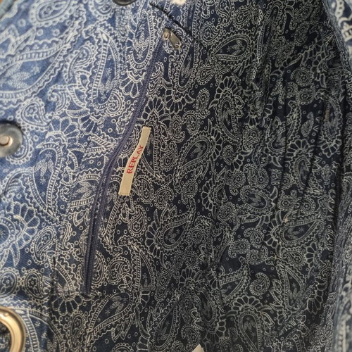 Replay shoulder bag new, straw with fabric lining
