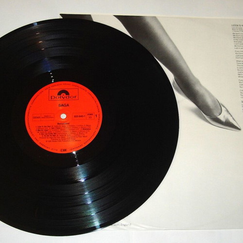 Saga Behaviour vinyl used, 1985 rock album