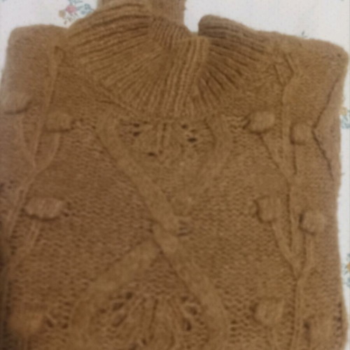 Only brown pullover with high neck like new