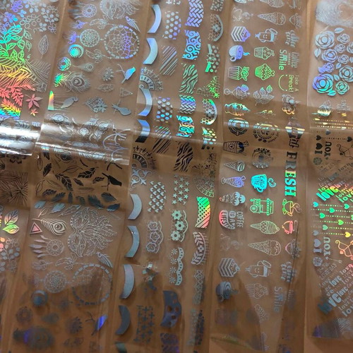 Aurora Glass holographic nail stickers pack of 5 new