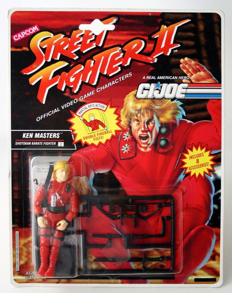 VINTAGE 1993 G.I. JOE CAPCOM STREET FIGHTER II KEN MASTERS ΦΙΓΟΥΡΑ ΣΦΡΑΓΙΣΜΕΝΗ ΕΞΑΙΡΕΤΙΚΗ ΚΑΤΑΣΤΑΣΗ!