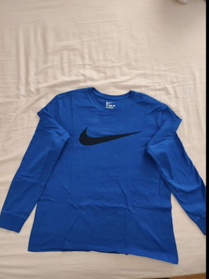 Nike long sleeve tee, blue, size large