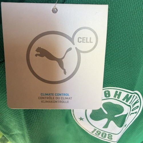 Panathinaikos green sports shirt size XXL with neck defect