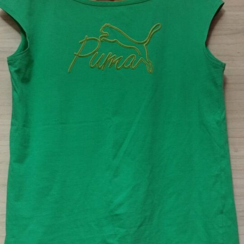 Puma Green Cotton Shirt like new, small-medium size
