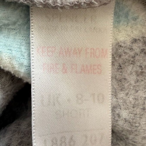 Marks & Spencer cotton robe grey with stars like new, size 8-10