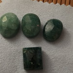 Cut emeralds