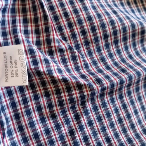 Portobellos shirt like new, size L, white and blue