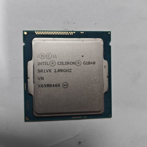 Intel Celeron G1840 processor used, 2.80GHz, LGA1150 socket
