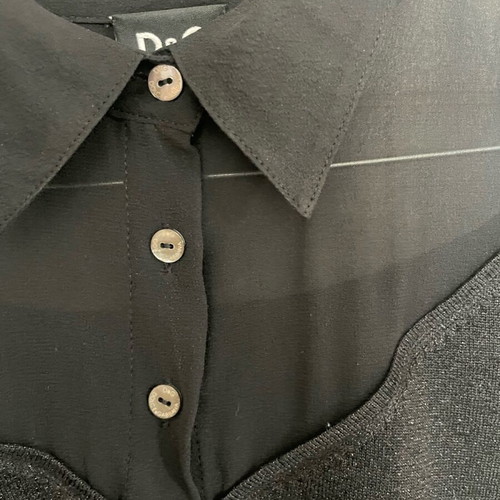 Dolce & Gabbana black transparent blouse size M like new