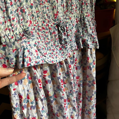 Christian Dior dress used, collectible, floral pattern, size S/M